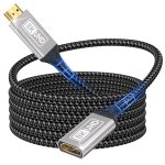 Tianyi - rallonge hdmi 2m cble, 8k@60hz 4k@144hz cble d'extension hdmi 2. 1 mle vers femelle 48gbit ...
