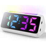 Tianyi - réveil numérique pour enfants avec lampe, affichage led couleur, gradateur de luminosité 0 - ... Tianyi - réveil numérique pour enfants avec lampe, affichage led couleur, gradateur de luminosité 0 - ...