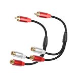 Tianyi - séparateur rca 2pack, séparateur rca y mâle à 2femelle, câble audio stéréo pour subwoofers, ... Tianyi - séparateur rca 2pack, séparateur rca y mâle à 2femelle, câble audio stéréo pour subwoofers, ...