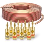 Tianyi - sp060 - 020 cble d'enceinte 2x2, 5mm (99, 9% ofc cuivre massif 0, 20 mm) cble de haut - parleur ...