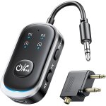 Tianyi - transmetteur recepteur bluetooth 5. 3, 2 en 1 aux adaptateur bluetooth audio jack 3. 5mm pour ... Tianyi - transmetteur recepteur bluetooth 5. 3, 2 en 1 aux adaptateur bluetooth audio jack 3. 5mm pour ...