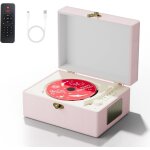 Time music box lecteur cd avec haut - parleurs pour la maison rose
