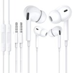 Tlp - lot de 2 couteurs apple de 3, 5 mm avec cble, couteurs intra - auriculaires avec microphone ...