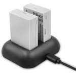 Tlp - batterie de rechange (2 paquets) et chargeur double rapide pour canon lp - e8 et canon eos rebel ...