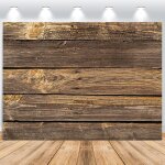 Toile de fond en bois 1. 5x1m, dcoration murale en bois marron vinyle fond de photographie pour baby ...