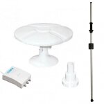 Tonna antenne tnt omnidirectionelle 40db + ampli 2s + mat traversant antarion camping car caravane