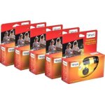 Topshot lot de 5 appareils photo jetables pour 27 photos avec flash