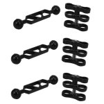 Torche de plongée en alliage d'aluminium 3x, bras à double rotule et support à 3 pinces papillon pour ... Torche de plongée en alliage d'aluminium 3x, bras à double rotule et support à 3 pinces papillon pour ...