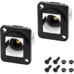 Toslink - lot de 2 coupleurs optiques numériques à fibre optique - câble d'extension femelle vers femelle ... Toslink - lot de 2 coupleurs optiques numériques à fibre optique - câble d'extension femelle vers femelle ...