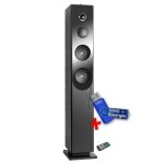 Tour de son blacktower + avec lecteur cd, bluetooth, fm et usb, 100w + t�l�commande + cl� usb 32go