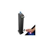 Tour de son hifi 60w noire avec lecteur cd, colonne bluetooth, fm et usb, télécommande, jeux de lumières ... Tour de son hifi 60w noire avec lecteur cd, colonne bluetooth, fm et usb, télécommande, jeux de lumières ...