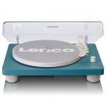 Tourne - disque avec haut - parleurs integres encodage usb turquoise Tourne - disque avec haut - parleurs integres encodage usb turquoise