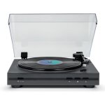 Tourne disque pr - amplifi thomson tt355 noir 33 / 45 tours, lecture et retour du bras automatique, ...