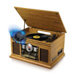 Tourne - disque stro - britz - 2x50w - 33 / 45 / 78 tours - usb sd / bluetooth radio fm / lecteur cd ...