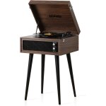 Tourne disque avec support, platine vinyle bluetooth a 3 vitesses avec haut - parleurs intégrés et pieds ... Tourne disque avec support, platine vinyle bluetooth a 3 vitesses avec haut - parleurs intégrés et pieds ...
