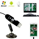 Microscope usb num�rique 40x 1000x pc photos de carnet vid�o 8 led 2, 0 mpx support