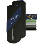 Trahoo - lot de 2 housses de coussin de 40 x 15 cm pour traversin, 1613. 2353, noires