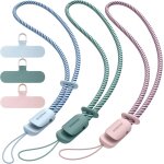 Trahoo - 3 pices dragonne pour tlphone portable, cordons avec 3 patch pour tlphone portable, lanire, ...