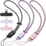 Trahoo - 3 pices dragonne pour tlphone portable, cordons avec 3 patch pour tlphone portable, lanire, ...