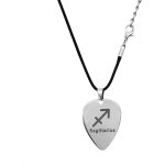 Trahoo - collier de mdiator de guitare en acier inoxydable 12 mdiators constellation pendentif collier ...