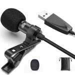 Trahoo - micro cravate usb omnidirectionnel pour col de chemise, mains libres, microphone  clipser ...