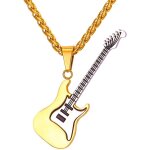 Trahoo - pendentif plectre / guitare, collier musical en acier inoxydable / plaqué or, bijou hip hop ... Trahoo - pendentif plectre / guitare, collier musical en acier inoxydable / plaqué or, bijou hip hop ...
