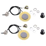 Transducteur de guitare micro piezo, pi�ces de rechange pour violon banjo, 2 pi�ces