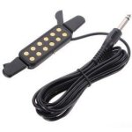 Transducteur magn�tique a trous pour guitare acoustique, avec contr�leur de volume de tonalit�, c�ble ...