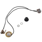Transducteur pi�zo�lectrique de micro de guitare 27 mm amplificateur pr�c�bl� avec sortie 6, 35 mm pour ...