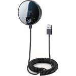 Transmetteur fm de voiture, rcepteur de voiture bluetooth avec affichage led, aux 3. 5mm, lecture de ...