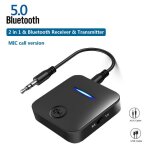 Transmetteur rcepteur audio 5. 0 2 en 1, compatible bluetooth, adaptateur sans fil de musique stro, ...