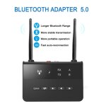 Transmetteur r�cepteur bluetooth 5. 0 80m sans perte aptx sbc fs optical / rca / 3. 5mm aux adaptateur ...