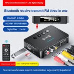 Transmetteur r�cepteur bluetooth 5. 0 st�r�o, jack rca, adaptateur audio sans fil, nfc, pour casque tv ...