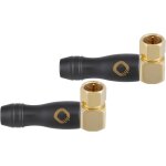 Transmission shift s90x2 lot de 2 fiches f coaxiales iec (m / m) (fiche coude satellite, adaptateur, ...