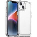 Transparent silicone protective case for apple iphone 15 pro max shockproof bumper