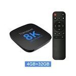 Transpeed android 13 tv box atv double wifi avec applications tv 8k vido bt5. 0 + rk3528 4k 3d lecteur ...