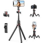 Trpied pour appareil photo, mini trpied extensible flexible avec tige d'extension compatible avec appareils ...