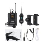 Avec trépied cm1 - microphone lavalier sans fil, caméra avec mini récepteur rechargeable pour téléphones, ... Avec trépied cm1 - microphone lavalier sans fil, caméra avec mini récepteur rechargeable pour téléphones, ...