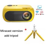 Trépied jaune - salange mini projecteur led portable m24, compatible avec carte tf usb hdmi, 640x480p, ... Trépied jaune - salange mini projecteur led portable m24, compatible avec carte tf usb hdmi, 640x480p, ...