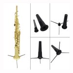 Tr�pied pliable portable, support de saxophone soprano noir
