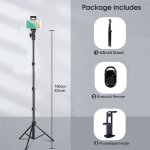 Trépied à selfie avec télécommande bluetooth 1 / 4, support de téléphone portable, vis pour iphone, ipad, ... Trépied à selfie avec télécommande bluetooth 1 / 4, support de téléphone portable, vis pour iphone, ipad, ...