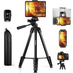 Trepied smartphone, nouveau 172cm trepied appareil photo compatible avec iphone / samsung / huawei / ...