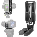 Tr�pied vertical horizontal en l pour appareil photo reflex num�rique, plaque � d�gagement rapide avec ...