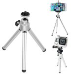 Trépied de voyage en aluminium pour téléphone, grand support avec plaques rapides, tête panoramique pour ... Trépied de voyage en aluminium pour téléphone, grand support avec plaques rapides, tête panoramique pour ...