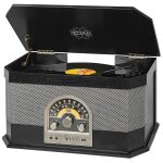Trevi tt 1040 bt platine vinyle st�r�o mp3 fm noir