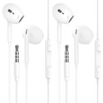 Trkk - 2 pack ecouteurs filaires, ecouteurs intra auriculaires avec jack 3. 5mm avec microphone et contrle ...