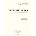 Trois m�lodies sur des poemes de paul eluard - recueil medium voice and piano 9790570691593 alha09317 ...