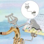 Trompette en mtal, pince sur support, feuille de musique, accessoires, dossier, trombone, lger, durable, ...