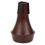 Trompette mute silencieux semi ferm mini lger poids pratique instrument de musique outil (vin rouge) ...