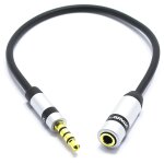 Trs vers trrs adaptateur pour le microphone mini jack 3. 5 trrs 4 broches m�le vers 3. 5mm trs femalle ...